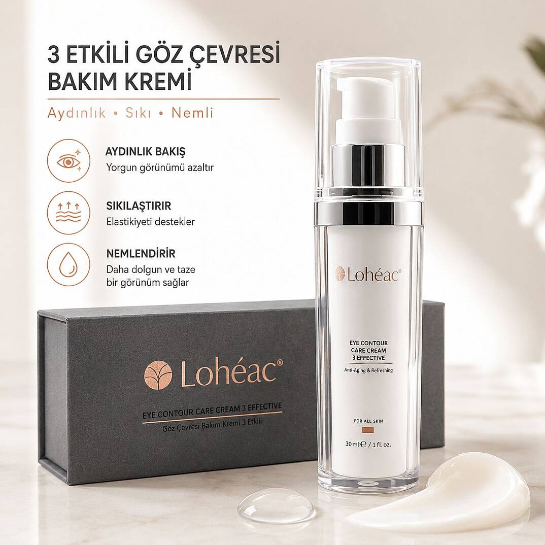 Lohéac 3 Etkili Göz Çevresi Bakım Kremi 30 ml Anti-Aging - 1