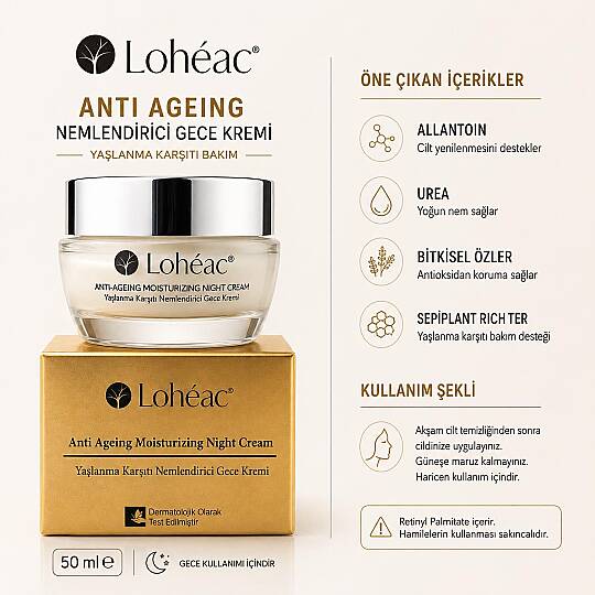Lohéac Anti Aging Nemlendirici Gece Kremi 50 ml Yaşlanma Karşıtı - 2