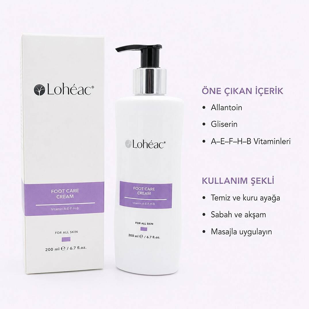 Lohéac Ayak Bakım Kremi Allantoin ve Gliserin 200 ml - 2