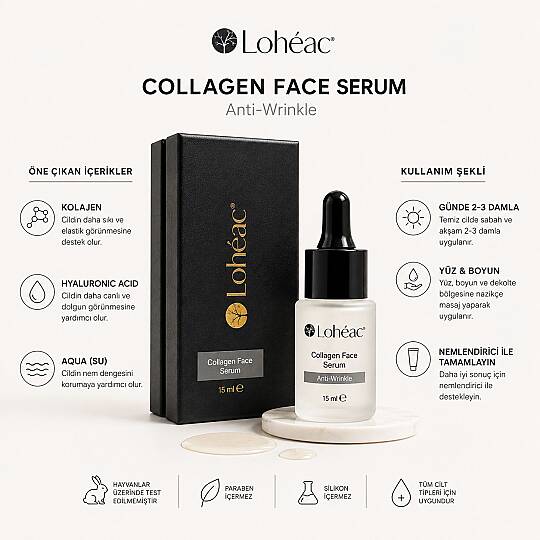 Lohéac Collagen Face Serum Kolajen & Hyaluronik Asit 15 ml - 2