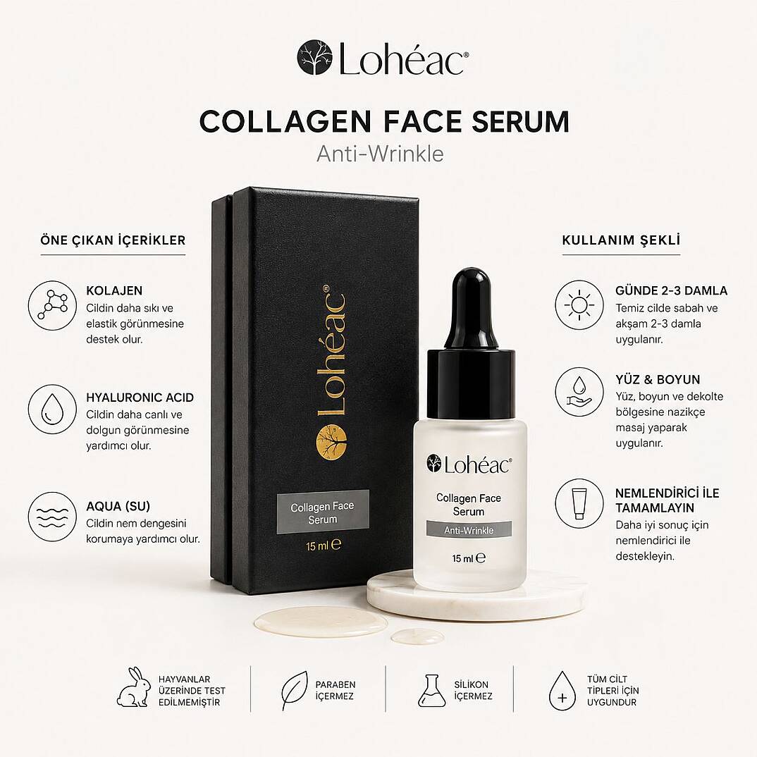 Lohéac Collagen Face Serum Kolajen & Hyaluronik Asit 15 ml - 2