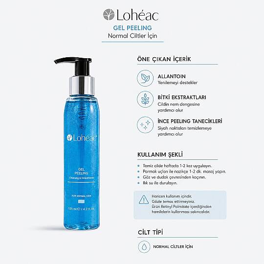 Lohéac Jel Peeling Normal Ciltler İçin Arındırıcı Bakım 125 ml - 2