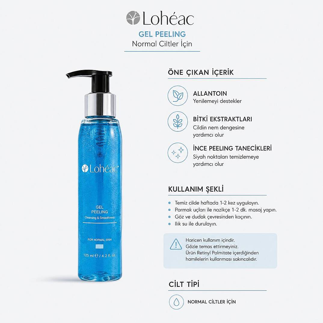 Lohéac Jel Peeling Normal Ciltler İçin Arındırıcı Bakım 125 ml - 2