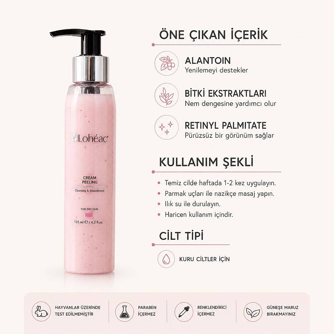 Lohéac Krem Peeling Kuru Ciltler İçin Arındırıcı Bakım 125 ml - 2