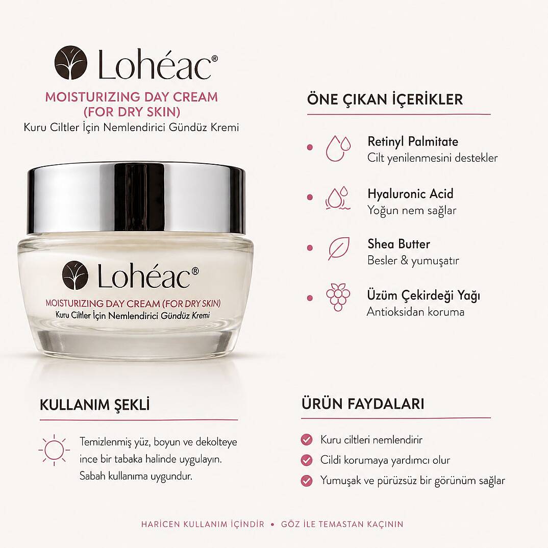 Lohéac Kuru Ciltler İçin Nemlendirici Gündüz Kremi 50 ml - 2