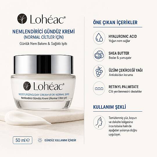 Lohéac Normal Ciltler İçin Nemlendirici Gündüz Kremi 50 ml - 2