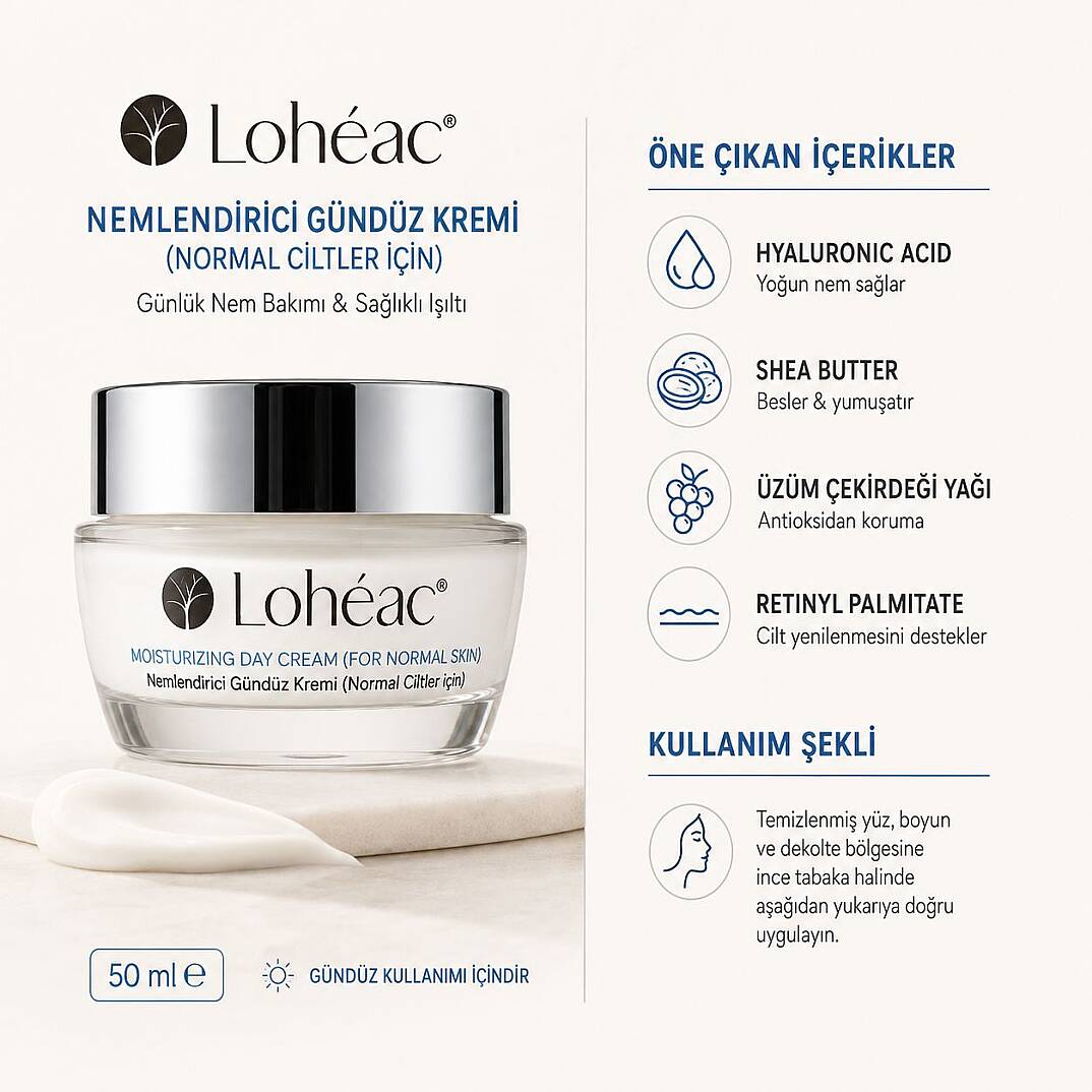 Lohéac Normal Ciltler İçin Nemlendirici Gündüz Kremi 50 ml - 2
