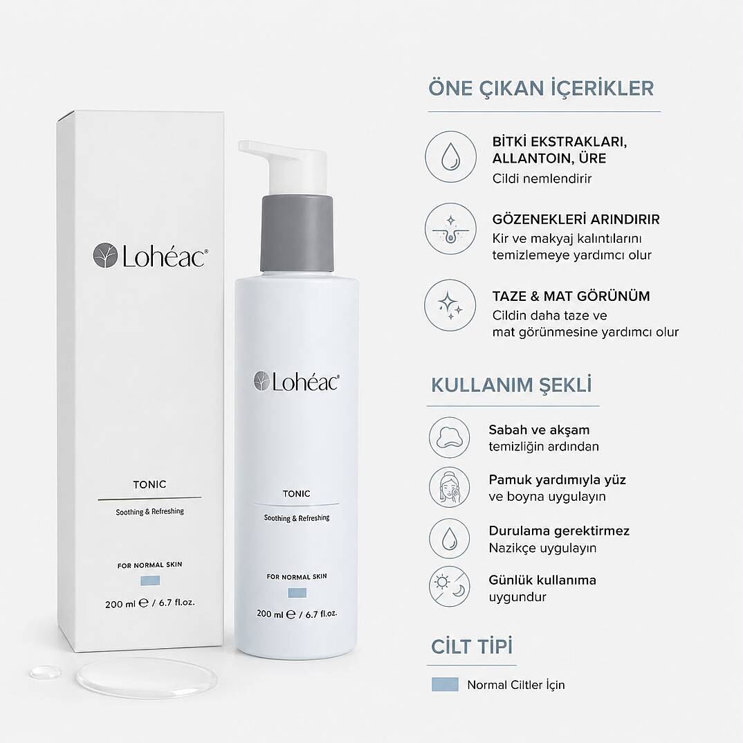 Lohéac Normal Ciltler İçin Nemlendirici ve Arındırıcı Tonik 200 ml - 2