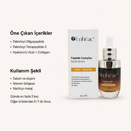 Lohéac Peptide Complex Yaşlanma Karşıtı Yüz Serumu 30 ml - 2