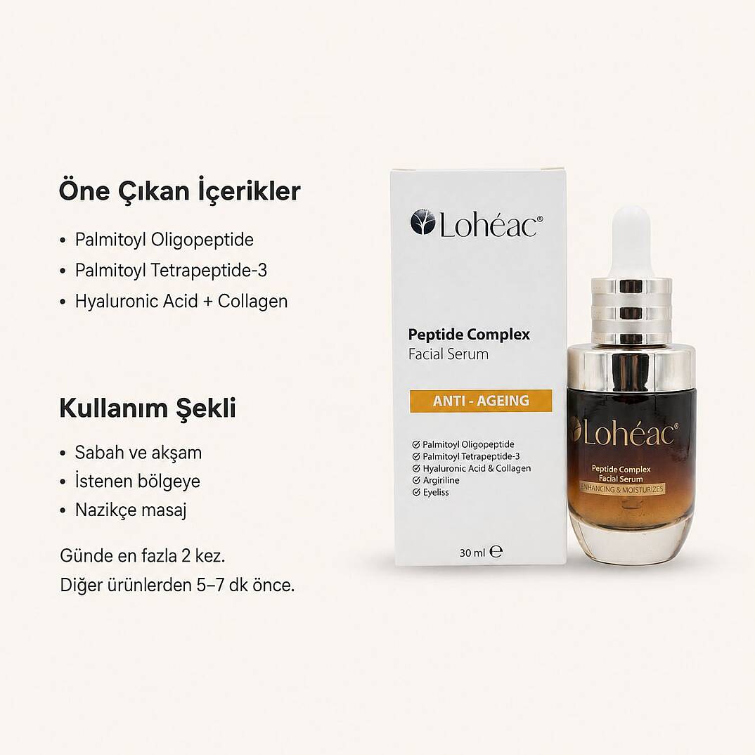 Lohéac Peptide Complex Yaşlanma Karşıtı Yüz Serumu 30 ml - 2
