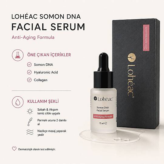 Lohéac Somon DNA Yüz Serumu Hyaluronik Asit & Kolajen 15 ml - 2