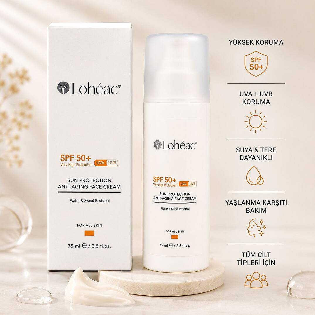 Lohéac SPF 50+ Güneş Kremi UVA UVB Koruma 75 ml - 1