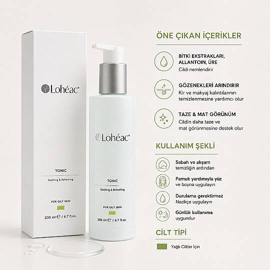 Lohéac Yağlı Ciltler İçin Arındırıcı Tonik 200 ml - 2