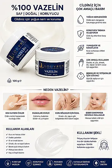louvren %100 Vazelin 100 g - 3