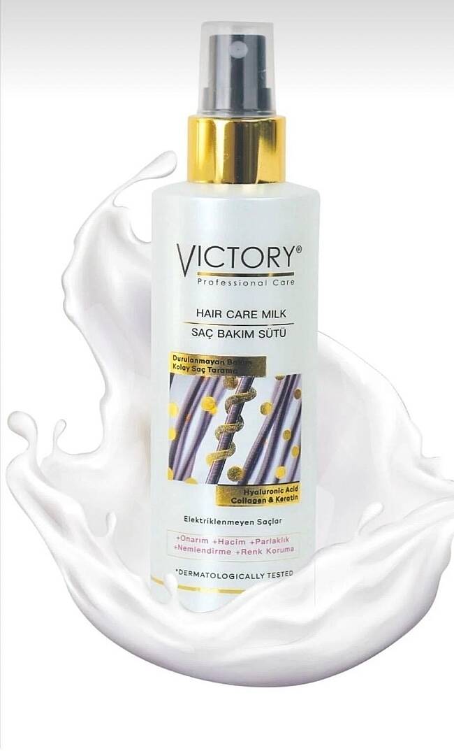 Victory Keratin & Kolajen Saç Bakım Sütü Spreyi Kolay Tarama Spreyi 200 ml - 3