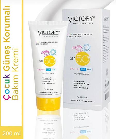 Victory SPF50+ Yüksek Güneş Korumalı Çocuk Vücut Kremi - 200 ML - 2