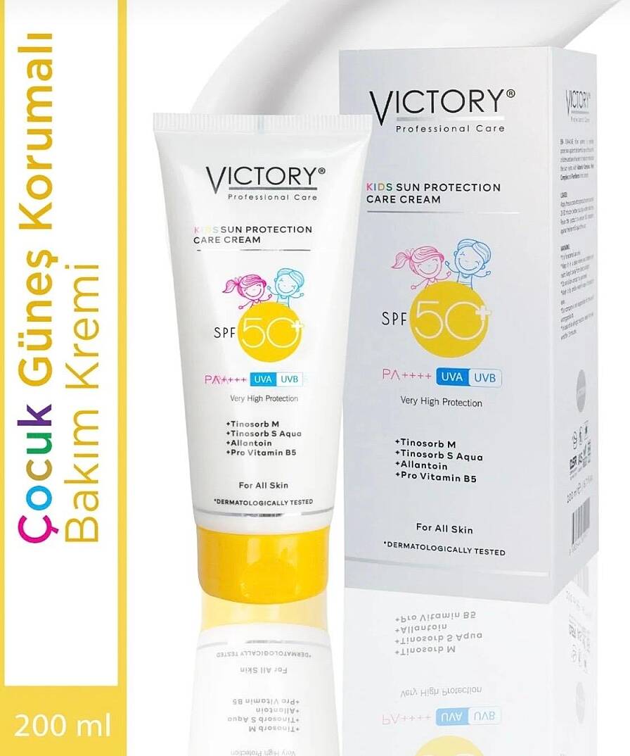 Victory SPF50+ Yüksek Güneş Korumalı Çocuk Vücut Kremi - 200 ML - 2