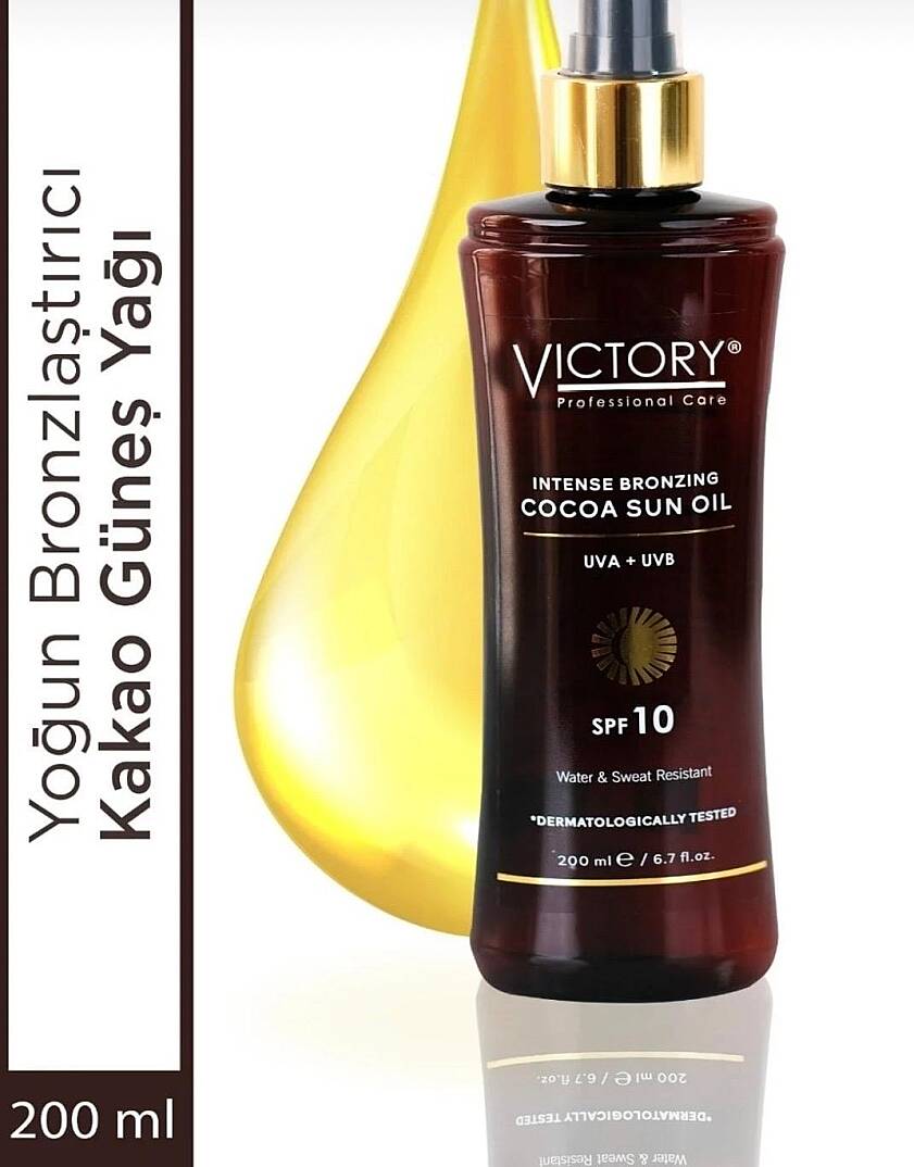 Victory Yoğun Bronzlaştırıcı Güneş Kakao Yağı Spf10 200 ml - 1
