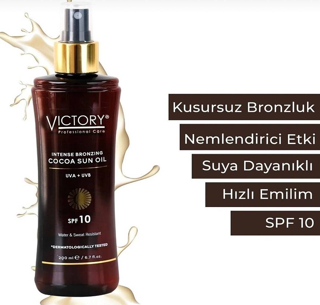 Victory Yoğun Bronzlaştırıcı Güneş Kakao Yağı Spf10 200 ml - 2