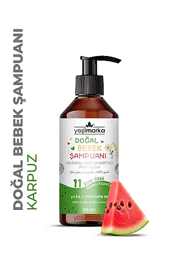 YEŞİLMARKA Doğal Bebek Şampuanı (karpuz) - 2