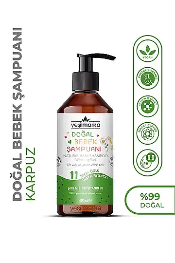 YEŞİLMARKA Doğal Bebek Şampuanı (karpuz)