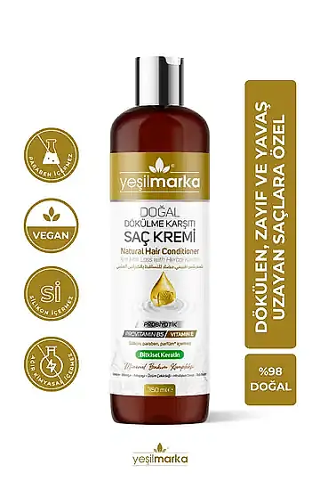 YEŞİLMARKA Doğal Dökülme Karşıtı Saç Kremi - 2