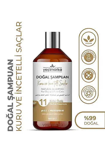 YEŞİLMARKA Doğal Şampuan - Kuru ve İnce Telli Saçlar - 2