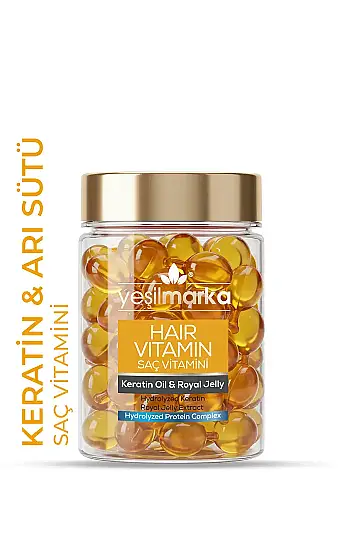 YEŞİLMARKA Saç Vitamini - Keratin Oil & Royal Jelly - Kır, Uygula & Parla!