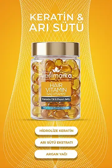 YEŞİLMARKA Saç Vitamini - Keratin Oil & Royal Jelly - Kır, Uygula & Parla! - 3