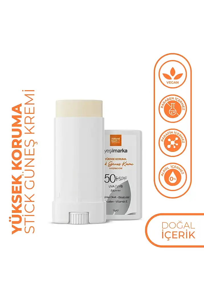 YEŞİLMARKA Stick Güneş Kremi 50 Faktör (SPF) Mineral Filtreli - Yatıştırıcı Etki - 2